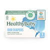 Picture of HealthyBaby Our Diapers | EWG Verified Safe & Plant-Based Diapers | Absorbent for Leak Protection | Soft Organic Cotton Shell | Chlorine-Free Diaper for Sensitive Skin | Size 1 (70 Diapers)