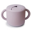 Picture of mushie Silicone Snack Cup | Spill Proof Food Container for Toddler and Baby (Soft Lilac)