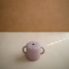 Picture of mushie Silicone Snack Cup | Spill Proof Food Container for Toddler and Baby (Soft Lilac)
