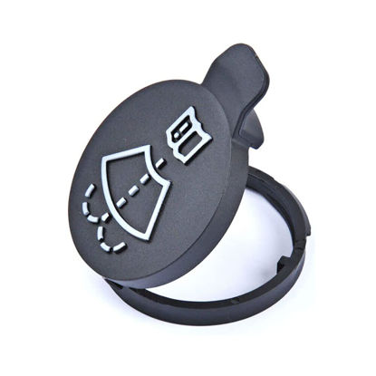 Picture of Windshield Wiper Washer Fluid Reservoir Tank Bottle Cap Cover For Chevrolet，For Buick, For Cadillac, For GMC，For Chevrolet part of the model。1PCS per package/black… (Black)
