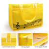 Picture of BestSounds Piano Bag, Zipper Waterproof Music Book Tote Bag Piano Accessories for Students Kids, Women, Gifts for Musicians (Yellow Music)