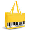 Picture of BestSounds Piano Bag, Zipper Waterproof Oxford Cloth Music Piano Accessories Book Bag Tote for Students Kids, Girls, Women, Gifts for Music Lovers Musicians (Yellow)
