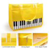 Picture of BestSounds Piano Bag, Zipper Waterproof Oxford Cloth Music Piano Accessories Book Bag Tote for Students Kids, Girls, Women, Gifts for Music Lovers Musicians (Yellow)