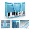 Picture of BestSounds Piano Bag, Zipper Waterproof Oxford Cloth Music Piano Accessories Book Bag Tote for Students Kids, Girls, Women, Gifts for Music Lovers Musicians (Blue)
