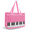 Picture of BestSounds Piano Bag, Zipper Waterproof Oxford Cloth Music Piano Accessories Book Bag Tote for Students Kids, Girls, Women, Gifts for Music Lovers Musicians (Pink)