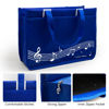 Picture of BestSounds Piano Bag, Zipper Waterproof Music Book Tote Bag Piano Accessories for Students Kids, Women, Gifts for Musicians (Dark Blue Music)