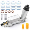 Picture of 926-959 Aluminum Engine Oil Cooler for Jeep Cherokee Wrangler JK, Chrysler 300 Pacifica, Dodge Durango Journey Charger Challenger Grand Caravan, Ram ProMaster 1500 2500 3500 Oil Filter Housing Adapter