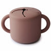 Picture of mushie Silicone Snack Cup | Spill Proof Food Container for Toddler and Baby (Cloudy Mauve)
