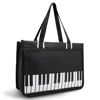 Picture of BestSounds Piano Bag, Zipper Waterproof Oxford Cloth Music Piano Accessories Book Bag Tote for Students Kids, Girls, Women, Gifts for Music Lovers Musicians (Black)