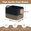 Picture of Goodpick Woven Storage Basket for Shelves, Storage Baskets for Organizing, Small Wicker Basket for Shoes,Towel, Toy Baskets Storage Kids, Empty Gift Basket with Handles, 13 x 10 x 9 Inches