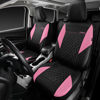 Picture of CAR PASS Pink Leather Seat Covers,Universal Quilting Pretty Cute Car Seat Cover with 5mm Composite Sponge Inside,Airbag Compatible,2zipper Bench for Most Sedan,SUV,Cars(Full Set,Pink)