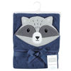 Picture of Hudson Baby Unisex Baby Cotton Animal Face Hooded Towel, Raccoon, One Size