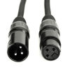 Picture of MFL. 10 ft Flexible DMX Cable 3 Pin Signal XLR Male to Female Cable Wire for Stage Lighting DJ Lights, 110 Ohms Impedance, Black, 4 Pack
