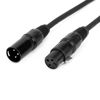 Picture of MFL. 10 ft Flexible DMX Cable 3 Pin Signal XLR Male to Female Cable Wire for Stage Lighting DJ Lights, 110 Ohms Impedance, Black, 4 Pack