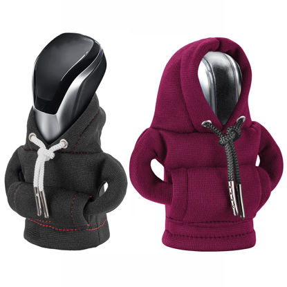 Picture of Gear Shift Hoodie Cover, Universal Shift Knob Hoodie, Mini Hoodie for Car Shifter, Automotive Interior Cute Gadgets, Car Accessories and Decorations