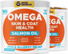 Picture of Omega 3 Alaskan Fish Oil Treats for Dogs (360 Ct) - Dry & Itchy Skin Relief + Allergy Support - Shiny Coats - EPA&DHA Fatty Acids - Natural Salmon Oil Chews - Hip & Joint Support - Salmon Flavor