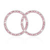 Picture of WINKA Car Engines Start Stop Accessories for Car Interior Decoration Pink 2pcs Rhinestone Diamond Sticker