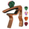 Picture of Guitar Capo, with Pick Holder Capo and Pick for Acoustic Electric Guitar,Ukulele