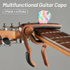 Picture of Guitar Capo, with Pick Holder Capo and Pick for Acoustic Electric Guitar,Ukulele