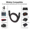 Picture of MIKIZ XLR Cables Braided 25ft 10 Packs - Premium Microphone Cable XLR Male to Female Patch Cables