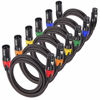 Picture of MIKIZ XLR Cables 10ft 6 Pack XLR Microphone Cables XLR Male to Female Patch Cords Braided 10 Feet