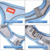 Picture of YIMEIS Dog Harness and Leash Set, No Pull Soft Mesh Pet Harness, Reflective Adjustable Puppy Vest for Small Medium Large Dogs, Cats (Greyblue, X-Small (Pack of 1)