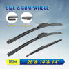 Picture of 5 PLUS Windshield Wipers Replacement For 2009-2020 Honda Fit Windshield Wipers, Original Equipment Automotive Replacement Windshield Wiper Blades 28"+14"+14"(3 Wipers)