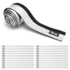 Picture of Heat Shroud Aluminized Sleeving Heat Shield fuel line wire heat sleeve 1/2" I.D. x 10FT with 20 Pcs 3.9Inch Stainless Steel Cable Metal Zip Ties