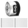 Picture of Heat Shroud Aluminized Sleeving Heat Shield fuel line wire heat sleeve 1/2" I.D. x 10FT with 20 Pcs 3.9Inch Stainless Steel Cable Metal Zip Ties