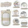 Picture of TPN Collapsible Baby Bathtub for Infants to Toddler with Real-time Temp Monitor+Floating Cushion,Foldable Baby Bath Tub Set Applicable 0-36 Month,Perfect Portable Travel Baby Tub for Newborns Boy