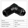 Picture of EVIL ENERGY 10AN to 1/2" NPT Male 90 Degree Fitting Adapter Aluminum 2PCS