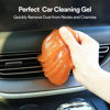 Picture of PULIDIKI Car Cleaning Gel for Car Cleaning Putty Car Putty Auto Detailing Tools Car Slime Cleaner Dust Cleaning Gel Car Interior Cleaner Car Accessories Orange Stocking Stuffers for Men Women 4Pack