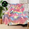 Picture of Unicorn Blanket for Girls, Glow in The Dark Blankets for Girls Kids Blankets for Girls, Personalized Blankets for Girls/Baby/Toddler, Unicorns Gifts for Girls Age 1-12, Soft Fleece Blanket 50"x 60"