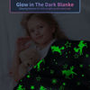 Picture of Unicorn Blanket for Girls, Glow in The Dark Blankets for Girls Kids Blankets for Girls, Personalized Blankets for Girls/Baby/Toddler, Unicorns Gifts for Girls Age 1-12, Soft Fleece Blanket 50"x 60"