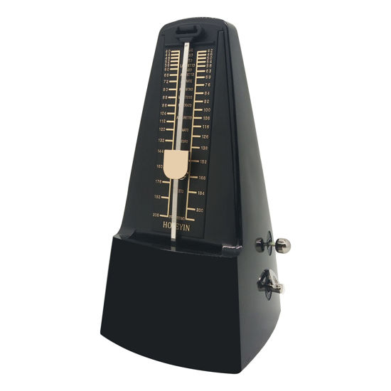 Picture of HOSEYIN Mechanical Metronome, Universal Metronome for Piano, Guitar, Violin,Drums and Other Instruments (Standard, Black)