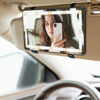 Picture of JOYTUTUS Car Sun Visor Vanity Mirror, Car Vanity Mirror With Lights, Makeup Mirror with 3 Light Modes & 60 LEDs, Rechargeable Car Mirror Dimmable Touch Control Travel Makeup Mirror for Car Truck SUV
