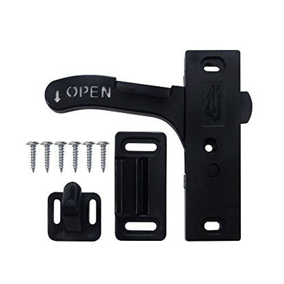 Picture of Camp'N - RV Screen Door Latch (Left Hand) RV Screen Door Handle or Camper Door Latch for Motorhome and Travel Trailers, Universal OEM Camper Screen Door Latch