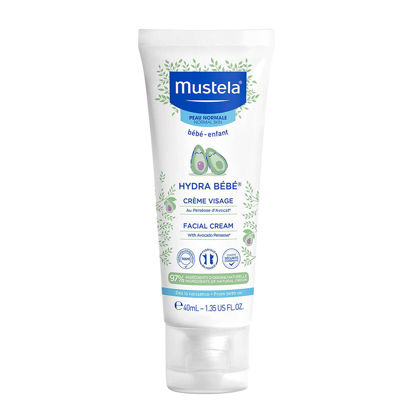 Picture of Mustela Hydra Bebe Face Cream - Daily Baby Moisturizer with Natural Avocado, Jojoba Oil - 1.35 fl. oz