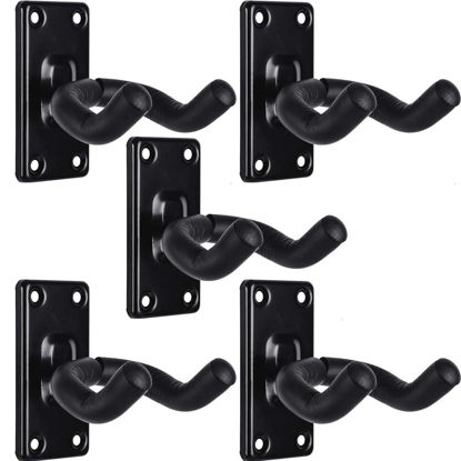 Picture of WOGOD Guitar Wall Mount Hangers 5 Pack Hanging Guitar Mount for Acoustic Electric Guitar Hanger Wall Mount