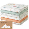 Picture of Organic Burp Cloths Baby Girl, Boy - 6-Pack Large Baby Burp Cloths, Super Absorbent Burping Cloths for Babies, Soft & Plush Cotton Burp Cloth, Spit Up Burp Rags, Newborn Burp Clothes (Wilderness)