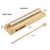 Picture of MUSICUBE Meditation Chime G-Tone Chime Wooden Hand-held Chimes for Classroom Management, Yoga, Meeting and Sound Therapy, Chime Mallet Included 110804-NEW