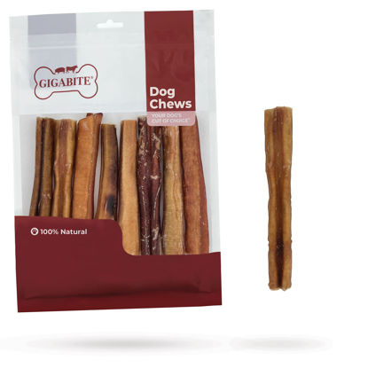 Picture of Best Pet Supplies GigaBite 6 Inch Premium Bully Sticks (8 Pack) - All Natural, Free Range Beef Pizzle Dog Treat