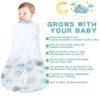 Picture of BSTOPPT Newborn Sleep Sack Baby Swaddle,3-6 Months,3-Way Adjustable Wearable Blanket,100% Rayon Cotton Swaddling sleeping bag，TOG 0.5（Clouds&Starry Sky）