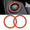 Picture of WINKA Car Engines Start Stop Accessories for Car Interior Decoration Navy Orange 2pcs Rhinestone Sticker