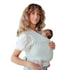 Picture of Solly Baby Wrap Carrier - Lightweight Baby Carrier - Newborn Baby Essentials - for Newborn, Infants and Baby 8-25 Lbs. Fern Chequer