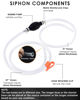 Picture of KATUMO Gasoline Siphon Hose, 2 Kits Gas Oil Water Fuel Transfer Siphon Pump, Portable Widely Use Hand Fuel Pump, Fuel Transfer Pump with PVC Hoses