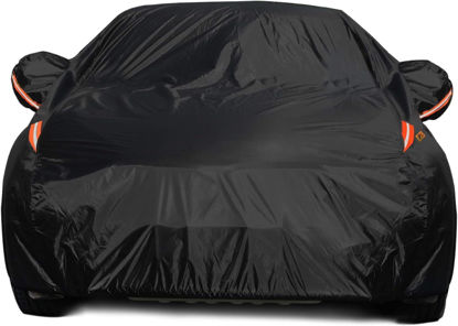 Picture of COLOR RAIN TIME UV Protection Car Cover Windproof Dustproof Scratch Resistant Outdoor Universal Full Car Covers for Sedan XXXL