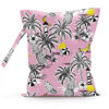 Picture of zcyxuuw Wet Bag, Wet Dry Bag, Wet Bag for Swimsuit, Travel, Beach, Pool, Diapers, Dirty Yoga Gym Clothes, Makeup Bag, Waterproof Tropical Palm Leaves Decor Jungle Palm Leaf Favors