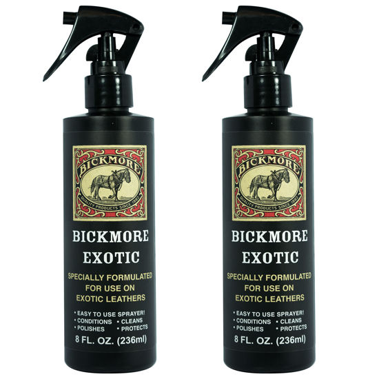 Picture of Bickmore Exotic 8oz (2-Pack) - Specially Formulated Leather Spray Used to Clean Condition Polish and Protect Exotic Leathers & Reptile Skins