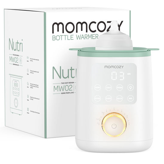 Picture of Momcozy Nutri Bottle Warmer, 9-in-1 Baby Bottle Warmer with Night Light, Accurate Temperature to Preserve Fullest Nutrients in Breast Milk, Bottle Warmers for All Bottles with Breastmilk or Formula
